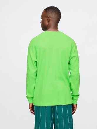 Våffelstickad Raglan T-shirt