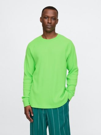 Våffelstickad Raglan T-shirt