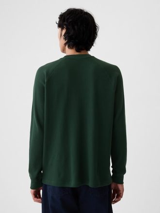 Våffelstickad Raglan T-shirt