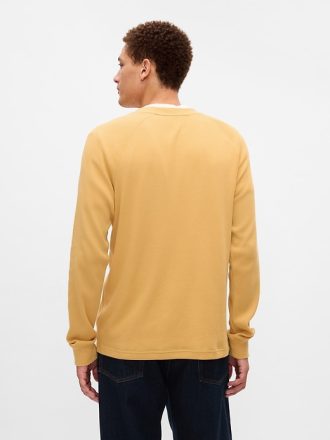 Våffelstickad Raglan T-shirt