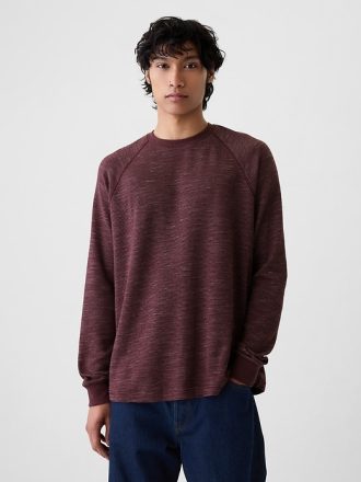 Våffelstickad Raglan T-shirt