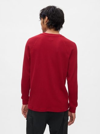 Våffelstickad Raglan T-shirt