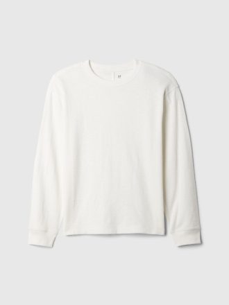 Våffelstickad T-shirt för barn