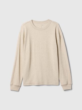 Våffelstickad T-shirt för barn