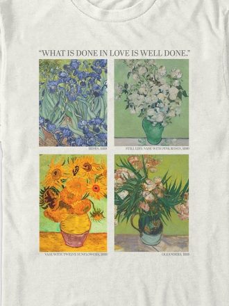 Van Gogh Flowers Grafisk T-shirt