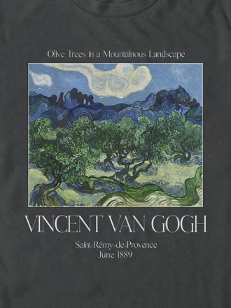Van Gogh olivträd grafisk T-shirt