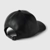 Vegansk baseballhatt i läder