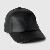 Vegansk baseballhatt i läder