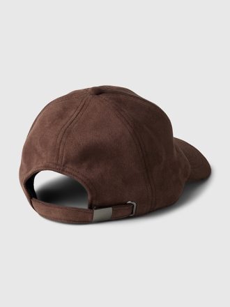 Vegansk baseballhatt i mocka