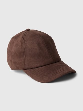 Vegansk baseballhatt i mocka