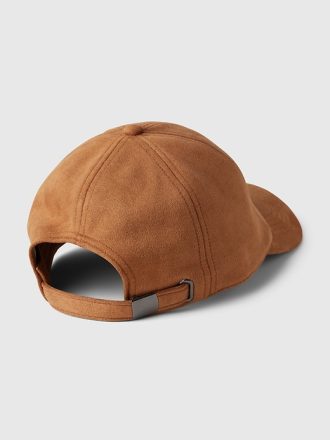 Vegansk baseballhatt i mocka