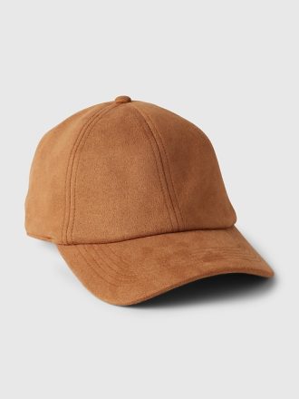 Vegansk baseballhatt i mocka