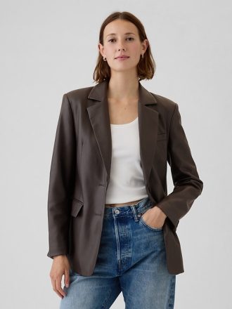 Vegansk läderblazer