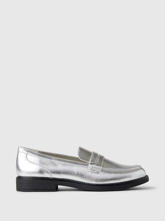 Veganska läder loafers
