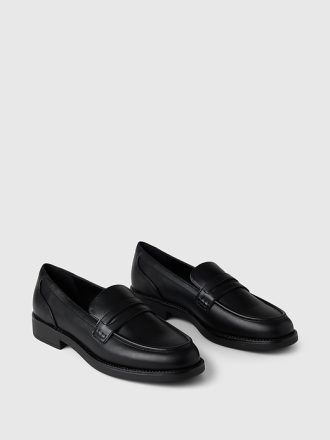 Veganska läder loafers