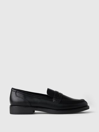 Veganska läder loafers