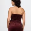 Velvet Cropped Tube Top Velvet Cropped Tube Top