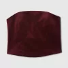 Velvet Cropped Tube Top Velvet Cropped Tube Top