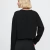 Vintage Cropped T-shirt i ekologisk kraftig bomull