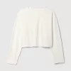 Vintage Cropped T-shirt i ekologisk kraftig bomull