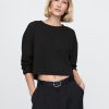 Vintage Cropped T-shirt i ekologisk kraftig bomull