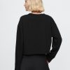 Vintage Cropped T-shirt i ekologisk kraftig bomull