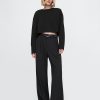 Vintage Cropped T-shirt i ekologisk kraftig bomull