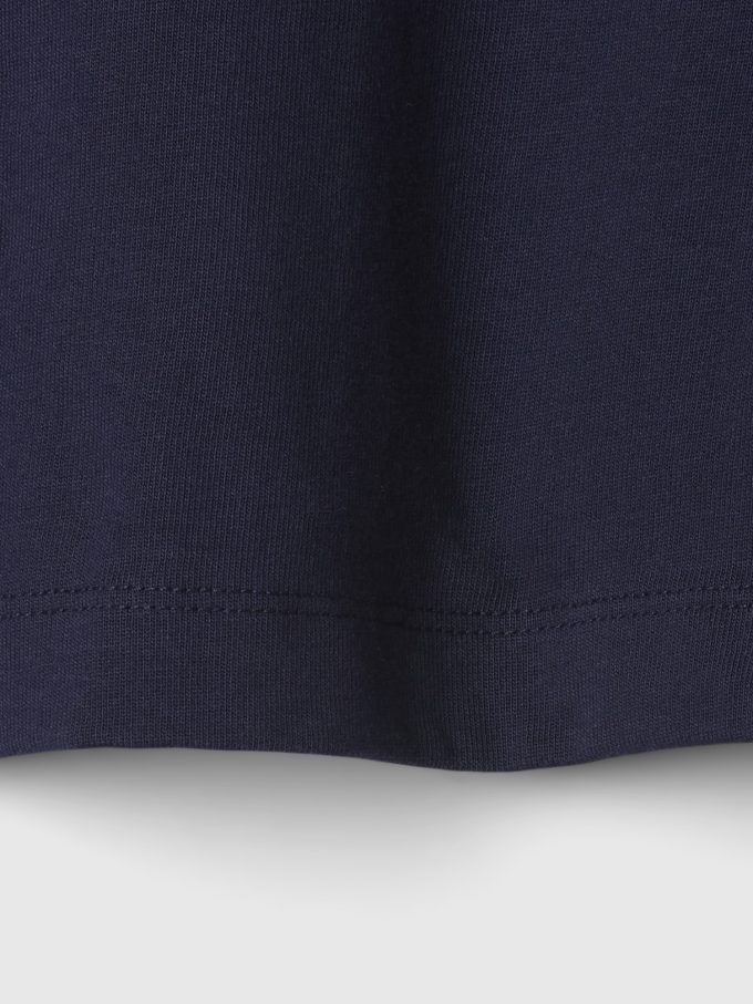 Vintage Cropped T-shirt i ekologisk kraftig bomull