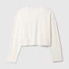 Vintage Cropped T-shirt i ekologisk kraftig bomull