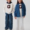 Vintage Mjuk Varsity Hoodie för barn