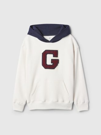 Vintage Mjuk Varsity Hoodie för barn