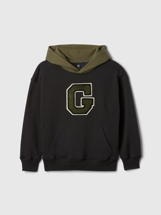 Vintage Mjuk Varsity Hoodie för barn