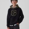 Vintage Mjuk Varsity Hoodie för barn