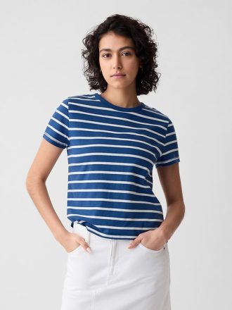 Vintage Shrunken T-shirt i ekologisk bomull