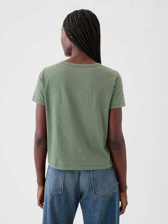 Vintage Shrunken T-shirt i ekologisk bomull