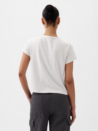 Vintage Shrunken T-shirt i ekologisk bomull