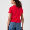Vintage Shrunken T-shirt i ekologisk bomull