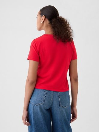 Vintage Shrunken T-shirt i ekologisk bomull