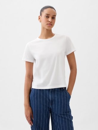 Vintage Shrunken T-shirt i ekologisk bomull