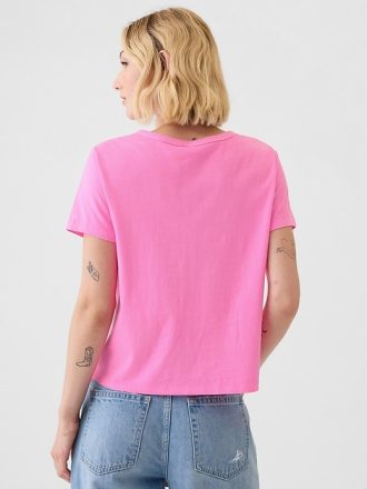 Vintage Shrunken T-shirt i ekologisk bomull