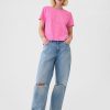 Vintage Shrunken T-shirt i ekologisk bomull