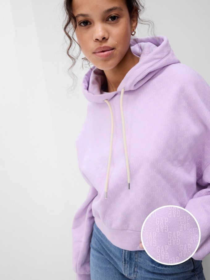 Vintage Soft Cropped Gap Logo Hoodie