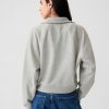 Vintage Soft Cropped Half Zip Pullover