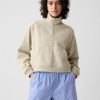Vintage Soft Cropped Half Zip Pullover