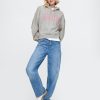 Vintage Soft Cropped Hoodie