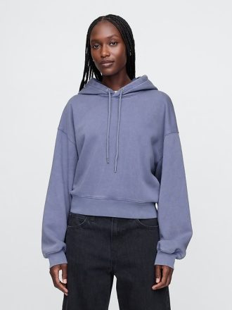 Vintage Soft Cropped Hoodie