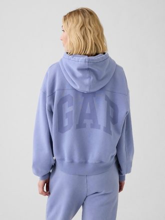 Vintage Soft Cropped Hoodie