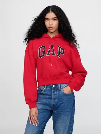 Vintage Soft Cropped Hoodie