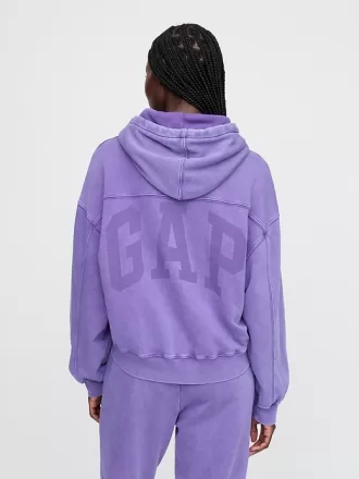 Vintage Soft Cropped Hoodie