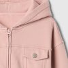 Vintage Soft Cropped Zip Hoodie för barn